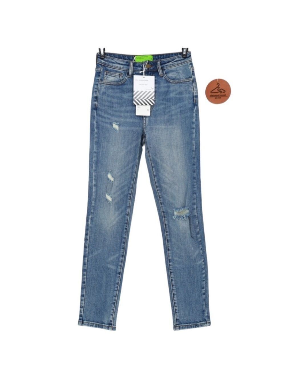 New Sandrine Rose The Hyde Distressed Skinny Jeans Denim
